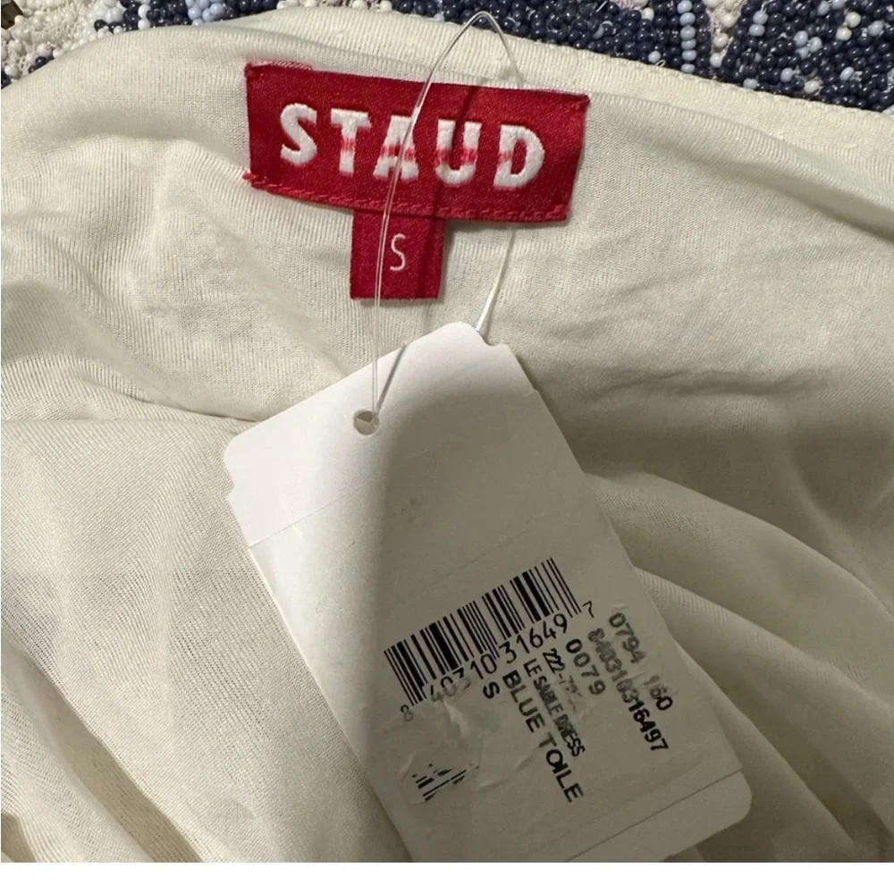 STAUD Le Sable Dress Blue Toile - Picture 5 of 7
